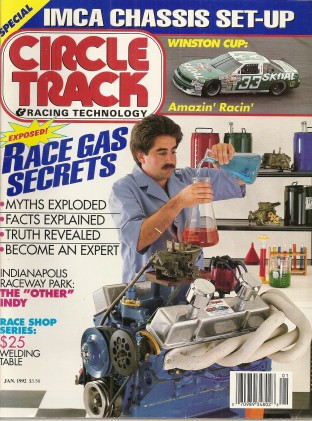CIRCLE TRACK 1992 JAN - RACING FUELS, INDY RACE PARK, JUNIOR JOHNSON, GANT